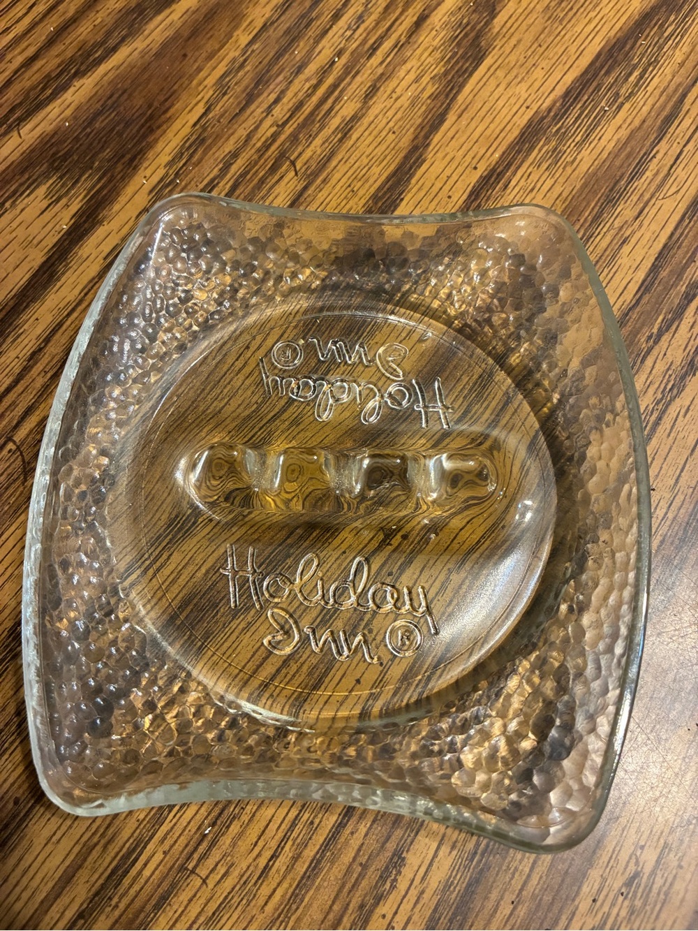 Vintage Glass Holiday Inn Ashtray | Collectible Tobacciana Glass Ashtray